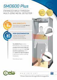 Door Frame Metal Detector SMD600 Plus CEIA