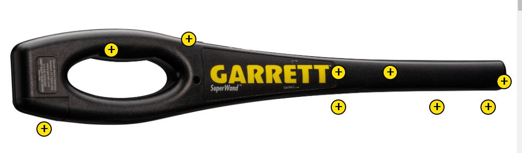Hand Held Metal Detector Superwand Garrett