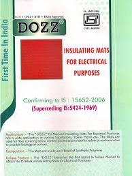 Rubber Electrical Mat 33KV 3.0mm Thickness Dozz