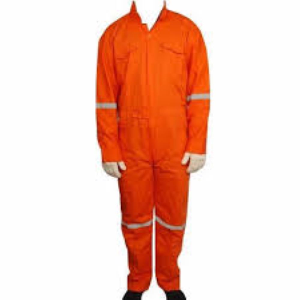Boiler Suit With 1 Reflective Orange M