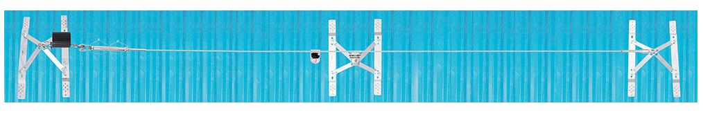 Horizon PN 4000 08 Horizontal Anchorage Lifeline System On Rigid Cable Line