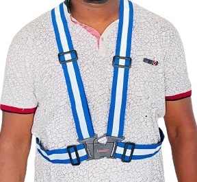 KTI Safety Jacket Cross Belt Blue