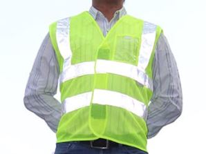 Reflective Jacket Executed Jacket Mesh Fabric