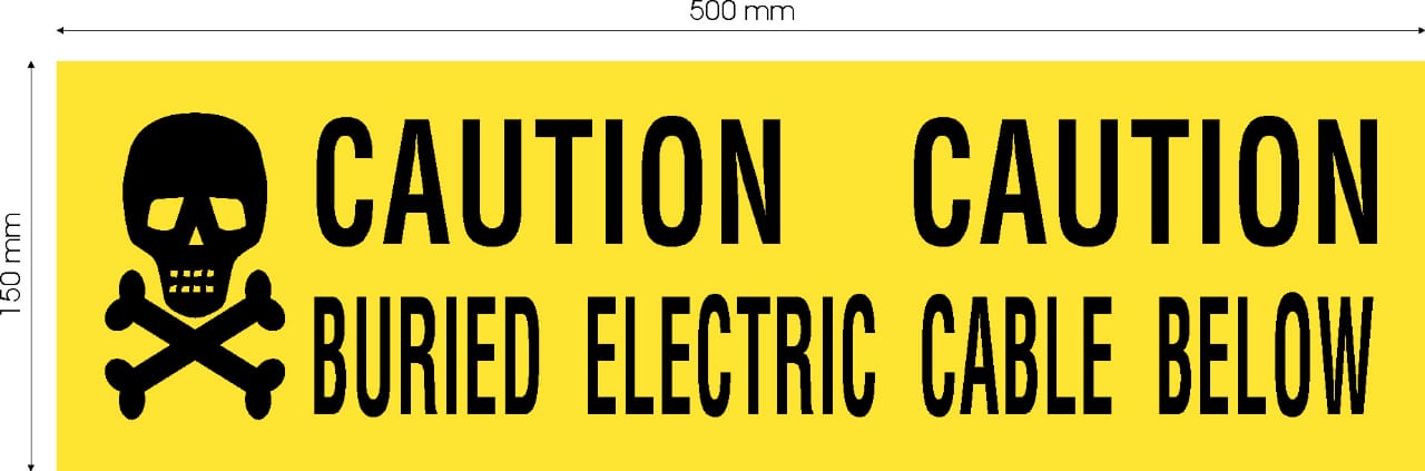 KTI Caution Tape Premium Quality 150 Micron