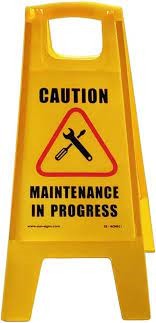 KTI Floor Message Board Maintenance in Progress