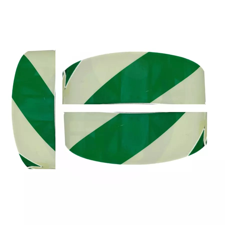 Autoglow tape with Green diagonal