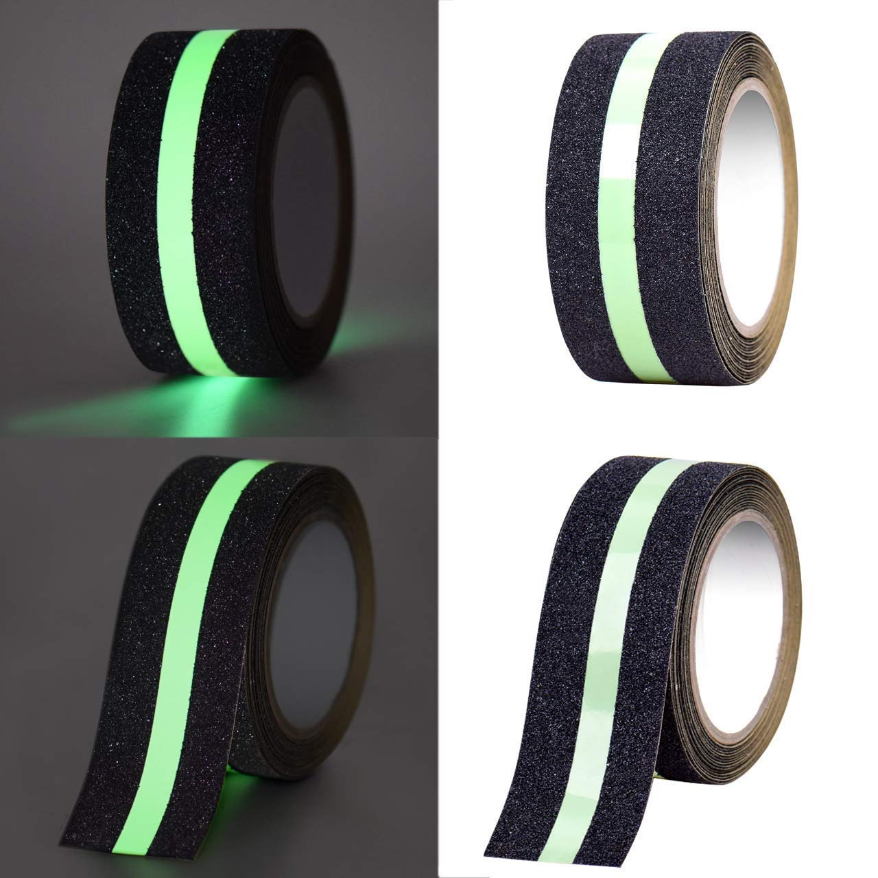 KTI Anti Skid Tape Black 2 inch with Autoglow