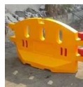 Water Filled Road Barrier 2000 L X 1000H X 580 Yellow