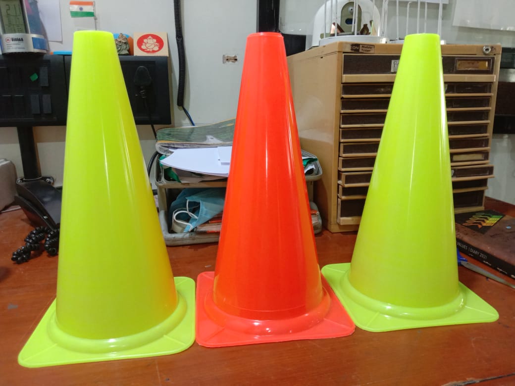 KTI Safety Cone HDPE Based 300mm Green