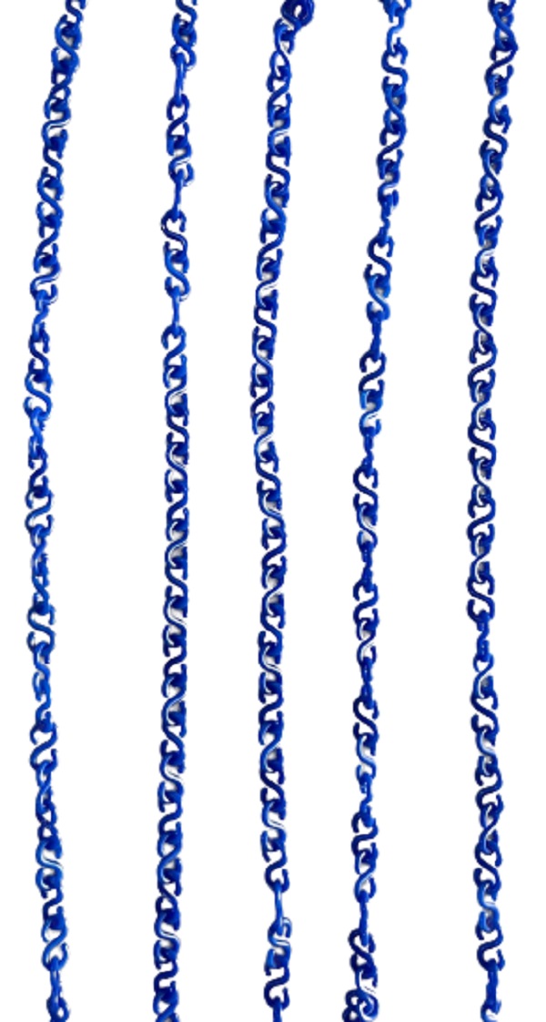 KTI Safety Chain Plastic 7 MM Blue