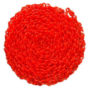 Safety Chain Plastic 7 MM Orange