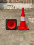 Safety Cone Rubber Base 750mm 1.2kg