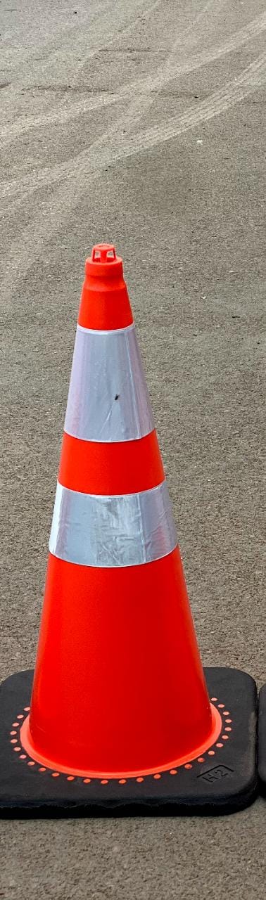 KTI Safety Cone Rubber Base 750mm 4.2 Kg