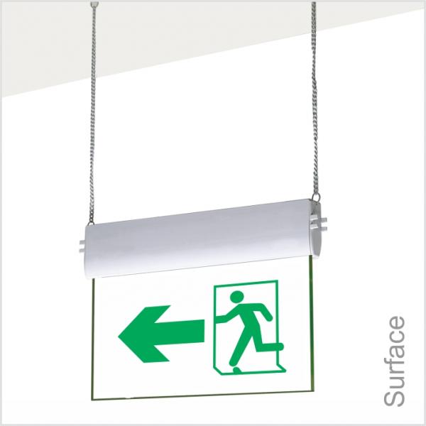 Led Emergency Exit Light 6mm Thickness