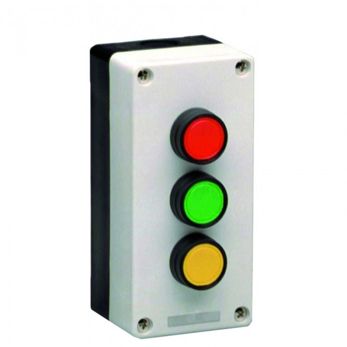 Push Button 3 Switch Set Green, Blue, Red Normally Open